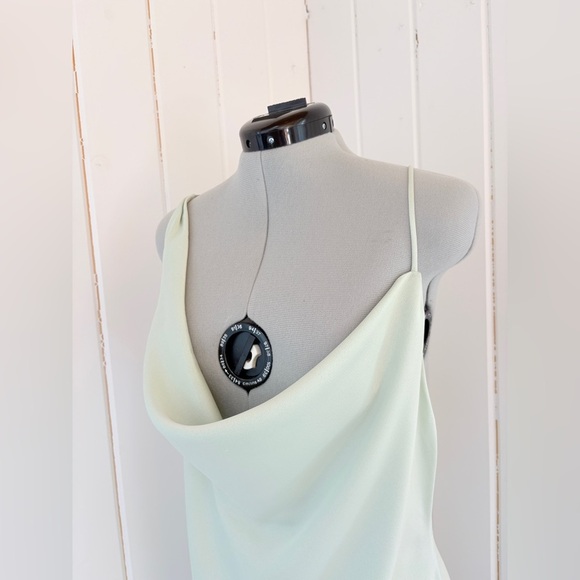 BHLDN Cucumber Green Satin Slip Dress – Size 16 – NWT - Picture 5 of 16